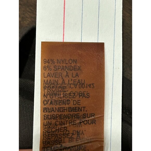 Nygard Collection Sleeveless Tank Top Dark Brown Nylon Spandex Sz - Picture 5 of 7